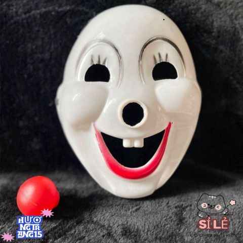 Mặt Nạ Chú Hề Halloween GAOSU - Phụ Kiện Hóa Trang PVC Với Mũi Đỏ Kinh Dị Cho Tiệc Tùng - Độc Đáo & Đầy Vui Vẻ