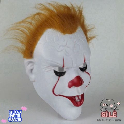 Mặt nạ Pennywise IT - Phụ Kiện Hóa Trang Kinh Dị Cho Fan Stephen King - Hoàn Hảo Cho Halloween 2024