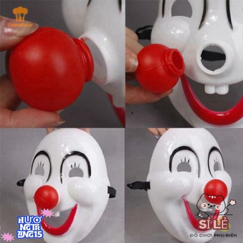 Đầm Hóa Trang Halloween Chú Hề Kittenbaby - Phụ Kiện Duyên Dáng Với Mặt Nạ Đỏ Cho Tiệc Hóa Trang, Biểu Diễn Và Lễ Hội
