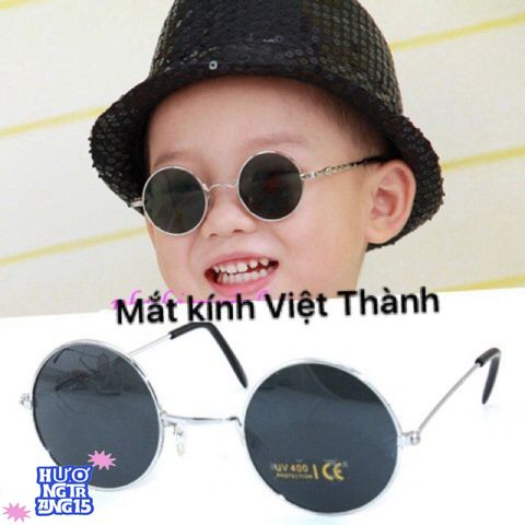 Kính tròn thời trang cho bé và bố mẹ - Kính mát chống trầy chất lượng cao, nhiều mẫu và kích cỡ, bảo hành 1 năm
