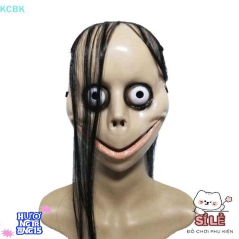 Mặt Nạ Tóc Dài Halloween Độc Đáo - Phụ Kiện Hóa Trang Chữ V Cho Tiệc Ma Quái, Thú Vị và Dễ Thương