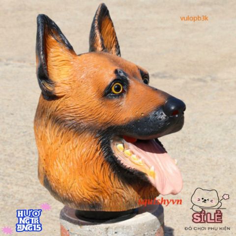 Mặt nạ Gấu Trúc Có Sừng - Đạo Cụ Halloween Độc Đáo, Hóa Trang 3D Sinh Động Cho Người Lớn, Phù Hợp Cho Làm Video TikTok