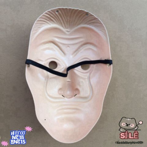 Mặt Nạ Hóa Trang Queen Salvador Dali - Phụ Kiện Money Heist Độc Đáo Cho Tiệc Halloween và Lễ Hội
