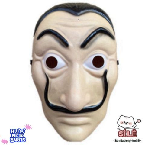 Mặt Nạ Hóa Trang Queen Salvador Dali - Phụ Kiện Money Heist Độc Đáo Cho Tiệc Halloween và Lễ Hội