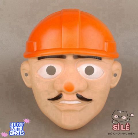 Mặt Nạ Hề Mũ Cam - Phụ Kiện Hóa Trang Halloween và Trung Thu Cho Trẻ Em - Đồ Chơi Sinh Nhật Thú Vị 20x15cm