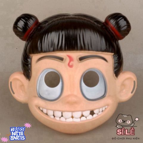 Mặt Nạ Hề Mũ Cam - Phụ Kiện Hóa Trang Halloween và Trung Thu Cho Trẻ Em - Đồ Chơi Sinh Nhật Thú Vị 20x15cm