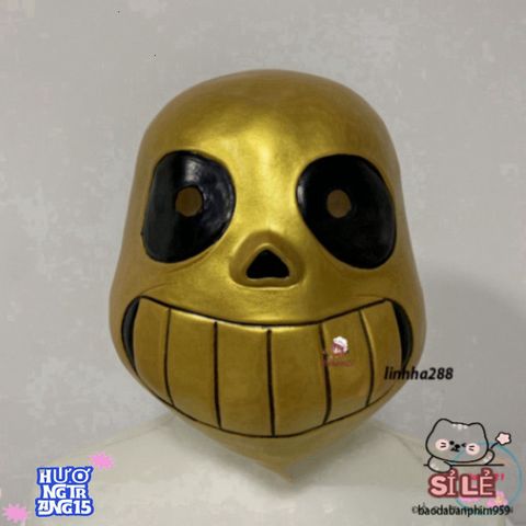 Mặt Nạ Omnipotent Sans - Hóa Thân Thành Pháp Sư Huyền Bí, Mặt Nạ Cao Su Cao Cấp Dành Cho Cosplay và Tiệc Tùng