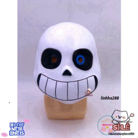 Mặt Nạ Omnipotent Sans - Hóa Thân Thành Pháp Sư Huyền Bí, Mặt Nạ Cao Su Cao Cấp Dành Cho Cosplay và Tiệc Tùng