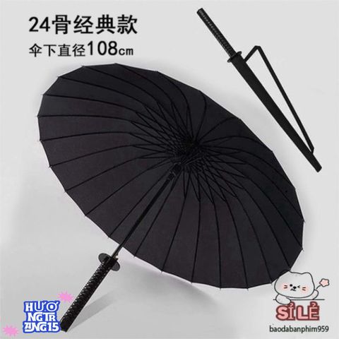 Ô Che Nắng Kiểu Kiếm Nhật Katana - Phụ Kiện Thời Trang Độc Đáo, Gọn Nhẹ, Kèm Túi Vải Tiện Lợi Cho Mọi Thời Tiết