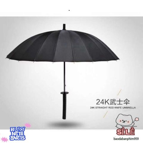 Ô Che Nắng Kiểu Kiếm Nhật Katana - Phụ Kiện Thời Trang Độc Đáo, Gọn Nhẹ, Kèm Túi Vải Tiện Lợi Cho Mọi Thời Tiết