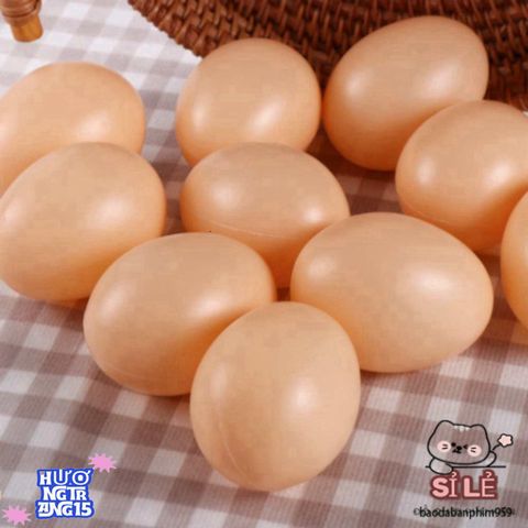 Bộ 10 Trứng Giả Sáng Tạo LINHU - Đồ Chơi Giáo Dục An Toàn Cho Trẻ Em - Phụ Kiện Trang Trí Tiệc Phục Sinh Hình Gà