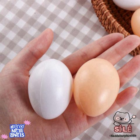 Bộ 10 Trứng Giả Sáng Tạo LINHU - Đồ Chơi Giáo Dục An Toàn Cho Trẻ Em - Phụ Kiện Trang Trí Tiệc Phục Sinh Hình Gà