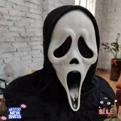 Mặt nạ Ghostface Halloween - Phụ kiện hóa trang độc đáo, nghệ thuật cho lễ hội và tiệc tùng thú vị.