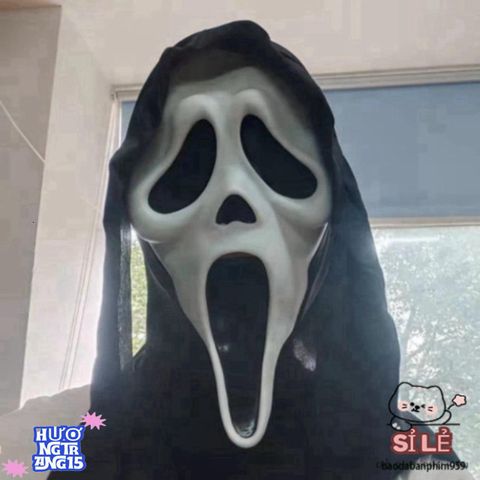 Mặt nạ Ghostface Halloween - Phụ kiện hóa trang độc đáo, nghệ thuật cho lễ hội và tiệc tùng thú vị.