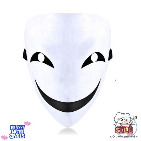 Mặt Nạ Hóa Trang Hiruko Đen Trắng - Phụ Kiện Cosplay Anime Độc Đáo Từ Bullet Đen - Thể Hiện Phong Cách Cá Nhân