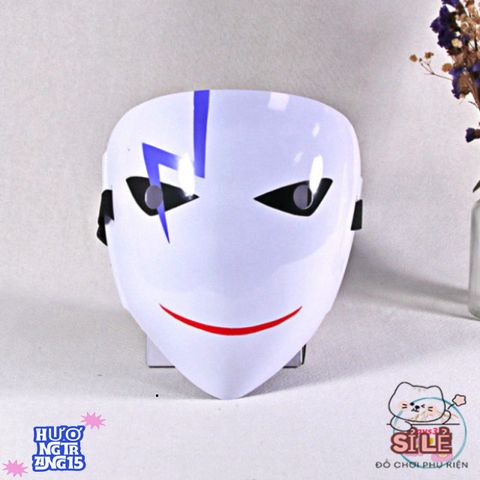 Mặt Nạ Hóa Trang Hiruko Đen Trắng - Phụ Kiện Cosplay Anime Độc Đáo Từ Bullet Đen - Thể Hiện Phong Cách Cá Nhân