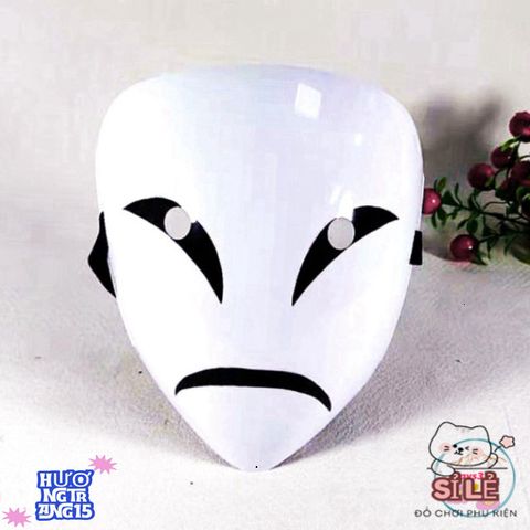 Mặt Nạ Hóa Trang Hiruko Đen Trắng - Phụ Kiện Cosplay Anime Độc Đáo Từ Bullet Đen - Thể Hiện Phong Cách Cá Nhân
