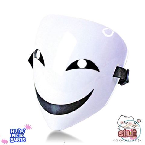 Mặt Nạ Hóa Trang Hiruko Đen Trắng - Phụ Kiện Cosplay Anime Độc Đáo Từ Bullet Đen - Thể Hiện Phong Cách Cá Nhân