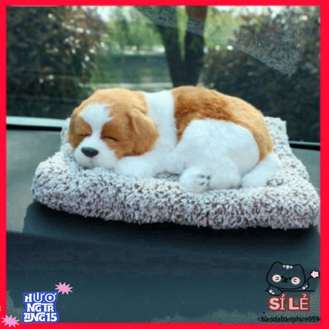 Thú Bông Dog & Cat Ngộ Nghĩnh - Âm Thanh Vui Nhộn, Trang Trí Ô Tô & Bàn Làm Việc, Lọc Khí & Khử Mùi Hiệu Quả
