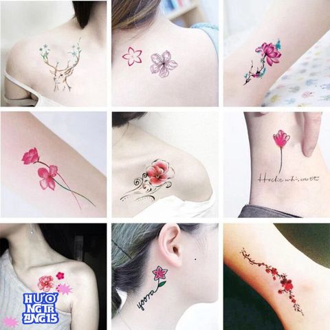 Combo 30 Tấm Xăm Dán Nghệ Thuật [AH96] - Hình Xăm Dán Thời Trang Không Đau, Dễ Dàng Sử Dụng