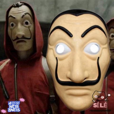 Mặt Nạ Hóa Trang Salvador Dali - Biểu Tượng La Casa De Papel, Phụ Kiện Halloween Độc Đáo Cho Tiệc Hóa Trang