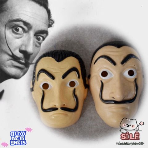 Mặt Nạ Hóa Trang Salvador Dali - Biểu Tượng La Casa De Papel, Phụ Kiện Halloween Độc Đáo Cho Tiệc Hóa Trang