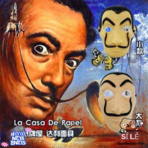 Mặt Nạ Hóa Trang Salvador Dali - Biểu Tượng La Casa De Papel, Phụ Kiện Halloween Độc Đáo Cho Tiệc Hóa Trang