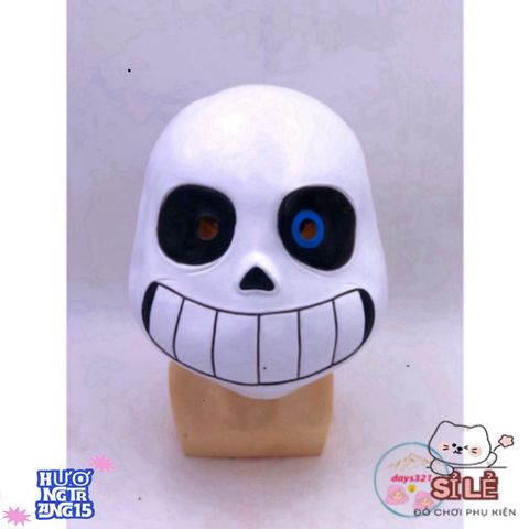 Mặt Nạ Đầu Mắt Xanh Sans - Phụ Kiện Hóa Trang Undertale Độc Đáo Cho Fans Game & Sự Kiện Như Halloween, Cosplay