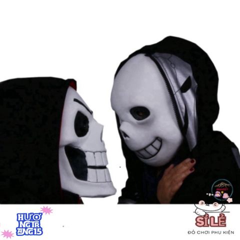 Mặt Nạ Đầu Mắt Xanh Sans - Phụ Kiện Hóa Trang Undertale Độc Đáo Cho Fans Game & Sự Kiện Như Halloween, Cosplay