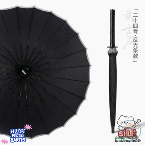 Ô Dù Kiếm Nhật Katana 24 Nan - Phụ Kiện Cao Cấp Độc Đáo, Chống Nắng Mưa, Tôn Vinh Phong Cách Samurai Chất Lượng Cao