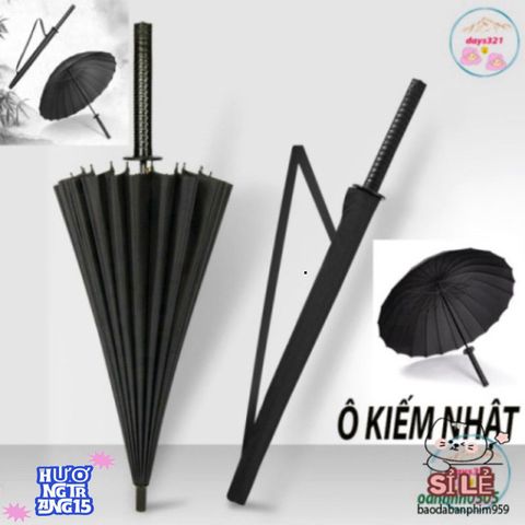 Ô Dù Kiếm Nhật Katana 24 Nan - Phụ Kiện Cao Cấp Độc Đáo, Chống Nắng Mưa, Tôn Vinh Phong Cách Samurai Chất Lượng Cao