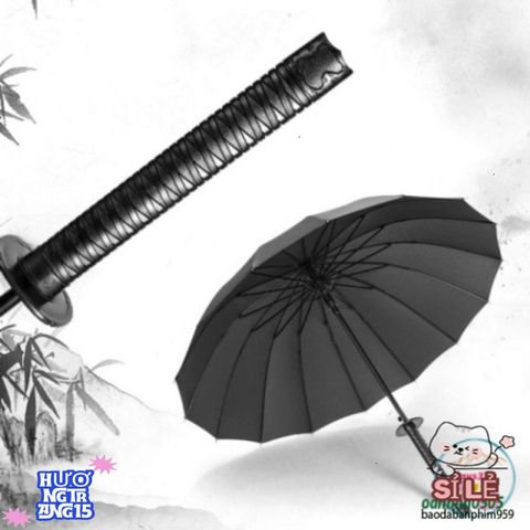 Ô Dù Kiếm Nhật Katana 24 Nan - Phụ Kiện Cao Cấp Độc Đáo, Chống Nắng Mưa, Tôn Vinh Phong Cách Samurai Chất Lượng Cao