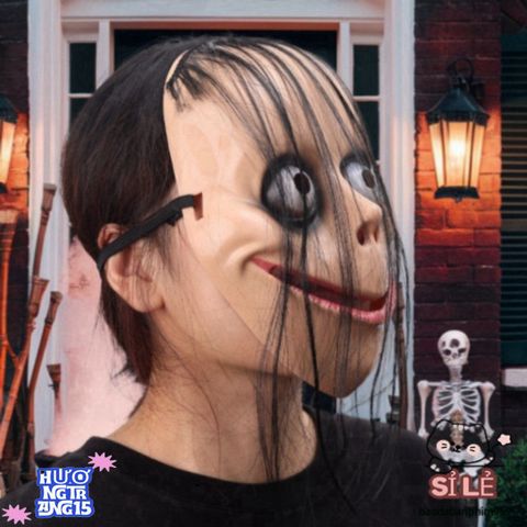 Mặt Nạ Ma Quái Halloween - Phụ Kiện Cosplay Kinh Dị Độc Đáo, Nhẹ, Thích Hợp Cho Tiệc Hóa Trang và Sự Kiện Kỳ Bí