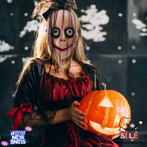 Mặt Nạ Ma Quái Halloween - Phụ Kiện Cosplay Kinh Dị Độc Đáo, Nhẹ, Thích Hợp Cho Tiệc Hóa Trang và Sự Kiện Kỳ Bí