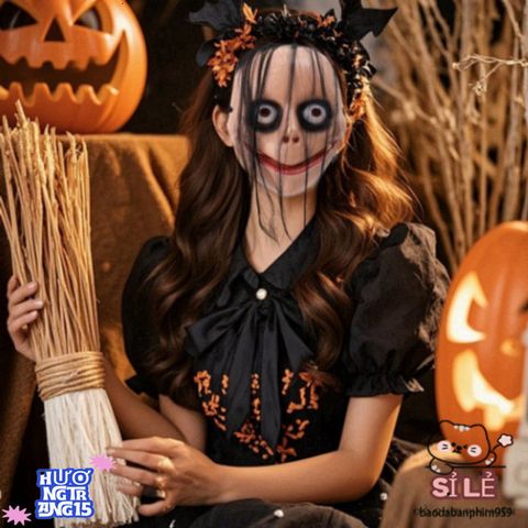 Mặt Nạ Ma Quái Halloween - Phụ Kiện Cosplay Kinh Dị Độc Đáo, Nhẹ, Thích Hợp Cho Tiệc Hóa Trang và Sự Kiện Kỳ Bí
