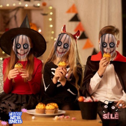 Mặt Nạ Ma Quái Halloween - Phụ Kiện Cosplay Kinh Dị Độc Đáo, Nhẹ, Thích Hợp Cho Tiệc Hóa Trang và Sự Kiện Kỳ Bí