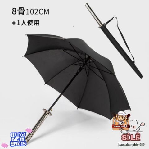 Ô Dù Samurai KATANA - Phụ Kiện Thời Trang Chống Nắng, Che Mưa Chất Lượng Cao, Thiết Kế Độc Đáo Như Thanh Kiếm Nhật Bản
