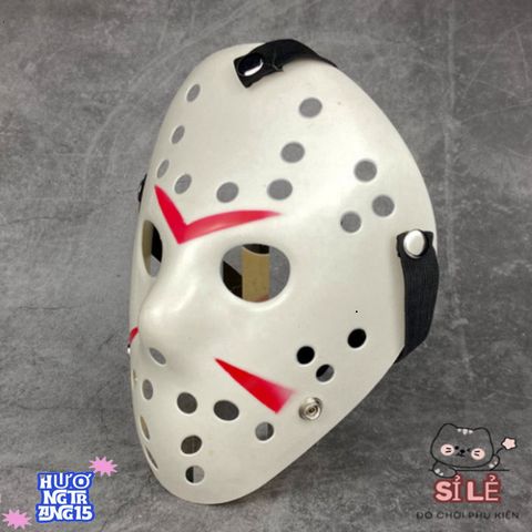 Mặt nạ Jason Halloween - Mặt nạ khúc côn cầu ma quái độc đáo cho tiệc hóa trang và sự kiện Halloween, quà tặng người lớn.