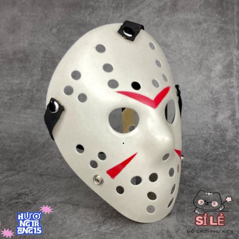 Mặt nạ Jason Halloween - Mặt nạ khúc côn cầu ma quái độc đáo cho tiệc hóa trang và sự kiện Halloween, quà tặng người lớn.