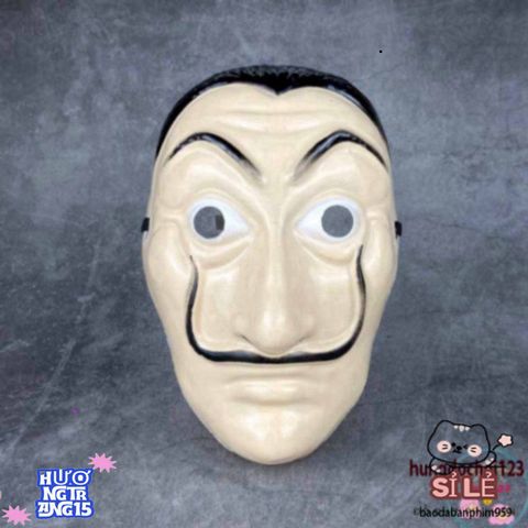 Mặt nạ Queen Salvador Dali - Biểu tượng Money Heist cho Halloween và tiệc hóa trang - Phụ kiện độc đáo cho người yêu phim