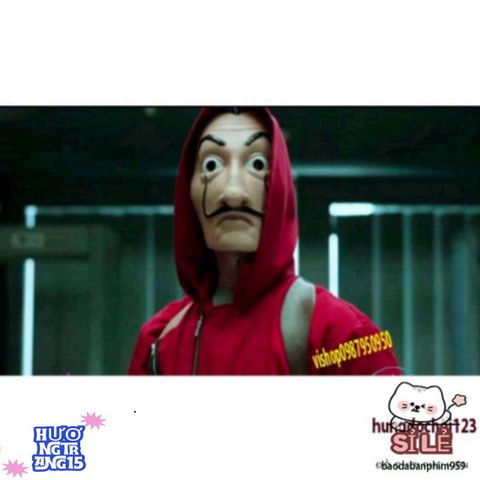 Mặt nạ Queen Salvador Dali - Biểu tượng Money Heist cho Halloween và tiệc hóa trang - Phụ kiện độc đáo cho người yêu phim