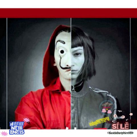 Mặt nạ Queen Salvador Dali - Biểu tượng Money Heist cho Halloween và tiệc hóa trang - Phụ kiện độc đáo cho người yêu phim