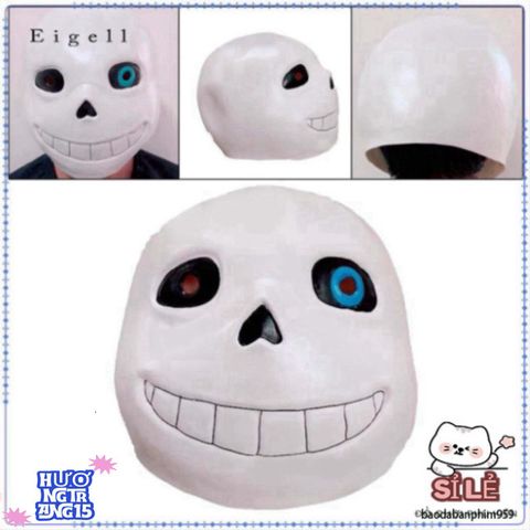 Mặt Nạ Cao Su Undertale Sans - Phụ Kiện Hóa Trang Halloween Độc Đáo, Dành Cho Game Thủ và Tín Đồ Mỹ Thuật