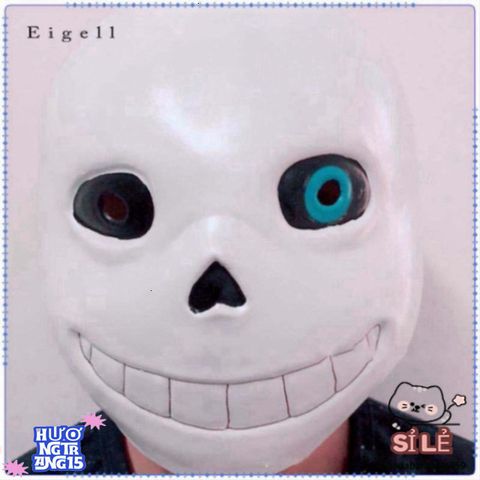 Mặt Nạ Cao Su Undertale Sans - Phụ Kiện Hóa Trang Halloween Độc Đáo, Dành Cho Game Thủ và Tín Đồ Mỹ Thuật