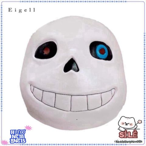 Mặt Nạ Cao Su Undertale Sans - Phụ Kiện Hóa Trang Halloween Độc Đáo, Dành Cho Game Thủ và Tín Đồ Mỹ Thuật