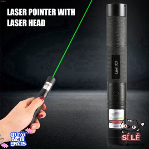 Bút Laser 303 Màu Xanh Lá Cây 532nm - Công Cụ Chiếu Sáng Chất Lượng Cao, Phạm Vi 8000m, Độ Sáng Tối Đa 350 Lumens