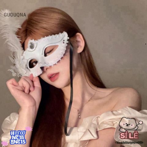 Mặt Nạ Ren Hoa Nửa Mặt Gợi Cảm Kim Cương Giả Dành Cho Nữ - Phụ Kiện Cosplay Sang Trọng cho Bữa Tiệc và Sự Kiện Chuyên Nghiệp