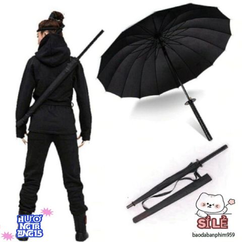 Ô Dù Che Mưa Kiếm Nhật Katana - Thiết Kế Độc Đáo, Phong Cách Trẻ Trung, Bền Bỉ, Tiện Ích Ngoài Trời