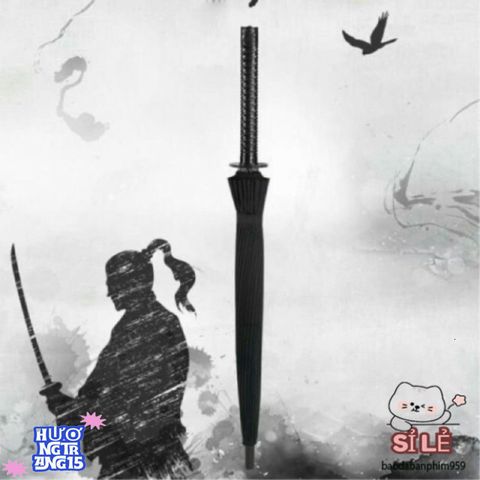 Ô Dù Che Mưa Kiếm Nhật Katana - Thiết Kế Độc Đáo, Phong Cách Trẻ Trung, Bền Bỉ, Tiện Ích Ngoài Trời
