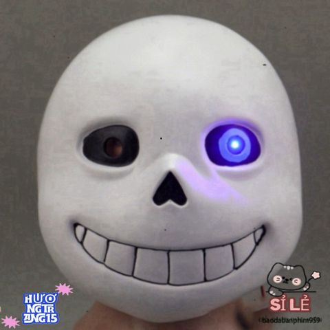 Mặt Nạ Mắt Xanh Undertale Sans - Phụ Kiện Hóa Trang Độc Đáo Cho Tiệc Halloween Và Sự Kiện Cosplay